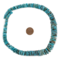 Natural Turquoise Graduated Disk Beads: Authentic Blue Stone Strand for Jewelry Making, 16 Inch